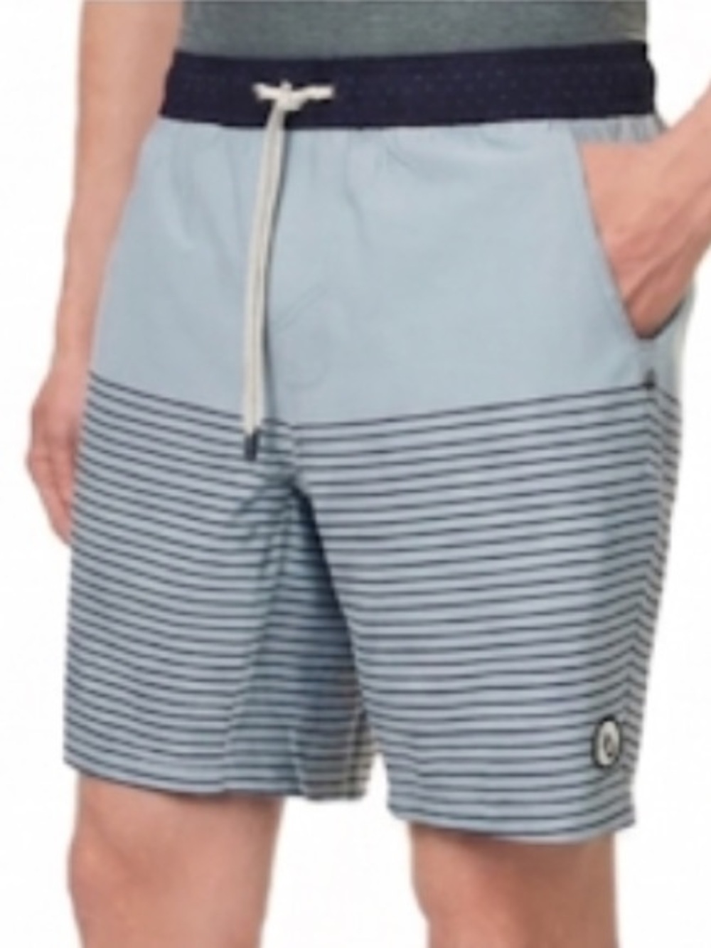 Vuori “Kore Short” In Gray/Blue/Black Shade Stripe Size XXL Like New!